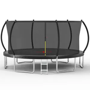YC 16FT trampoline Pumpkin-Srandard- Black