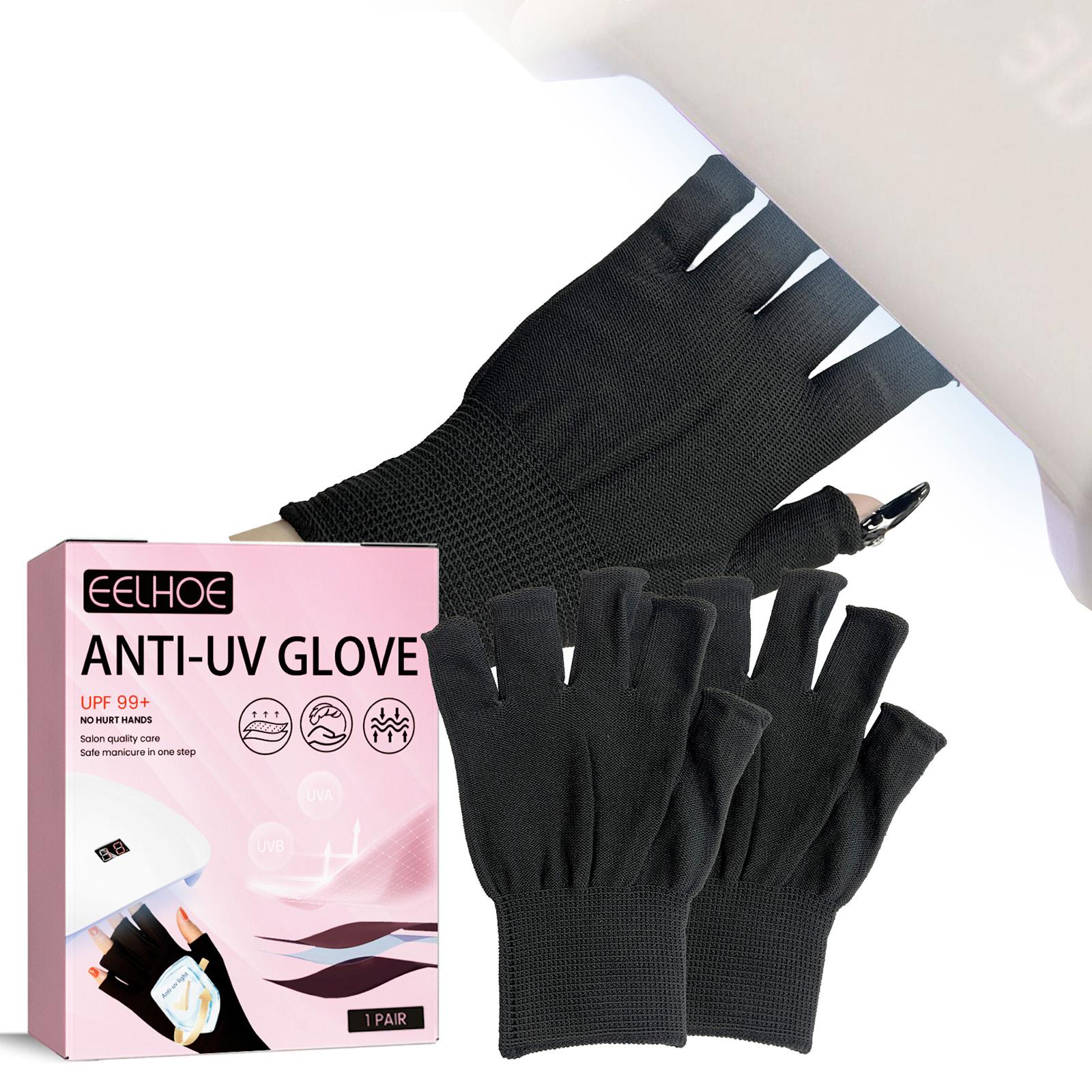 EELHOE Anti-UV Glove, Anti-Suntan Hand Baking Lamp Blocking Gloves For Nail Lighting