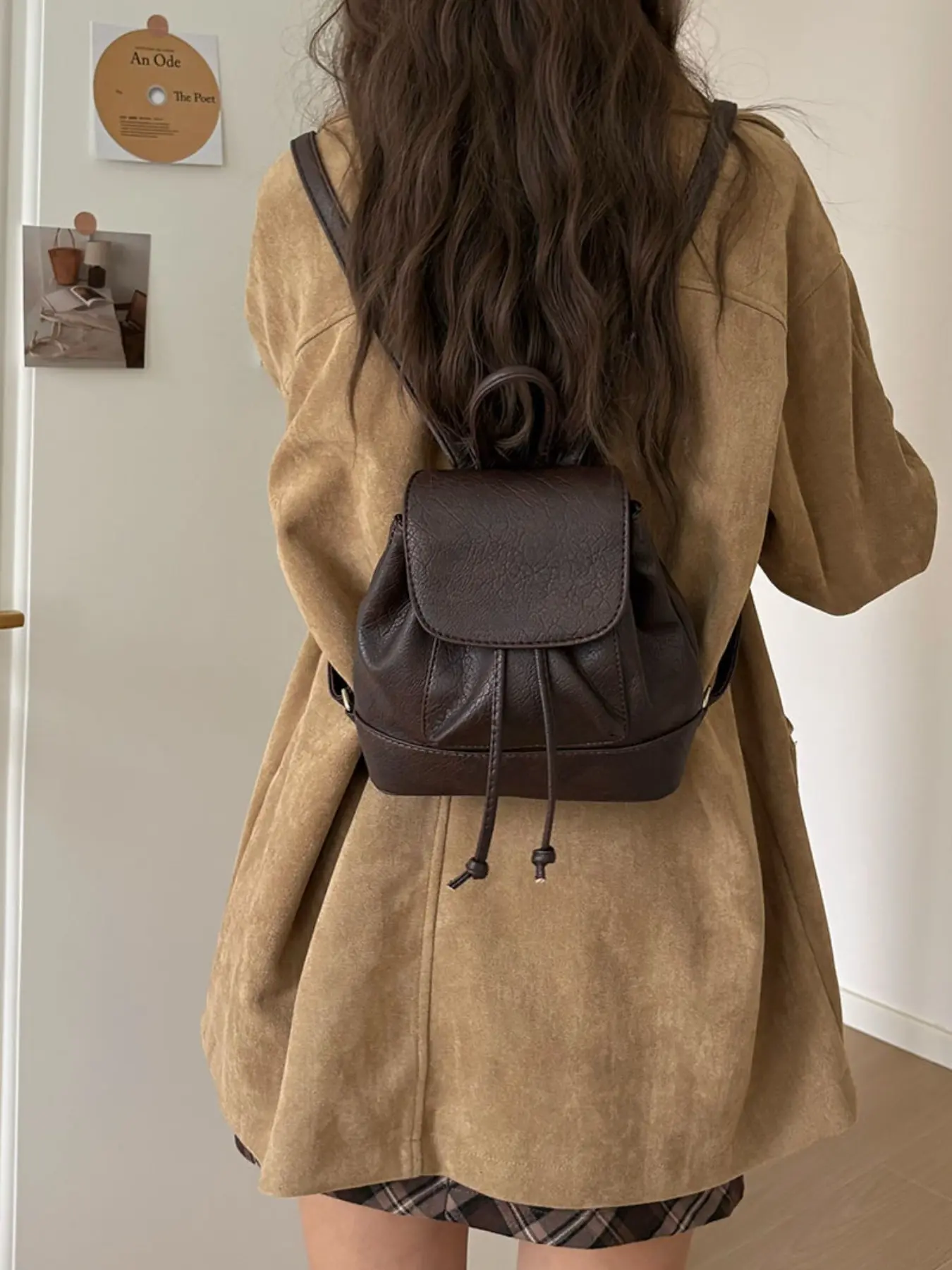 College Student Shoulder Bag Women 2026 New Versatile Mini Backpack Travel Bag, Stylish Daily Use Schoolbag for Girls