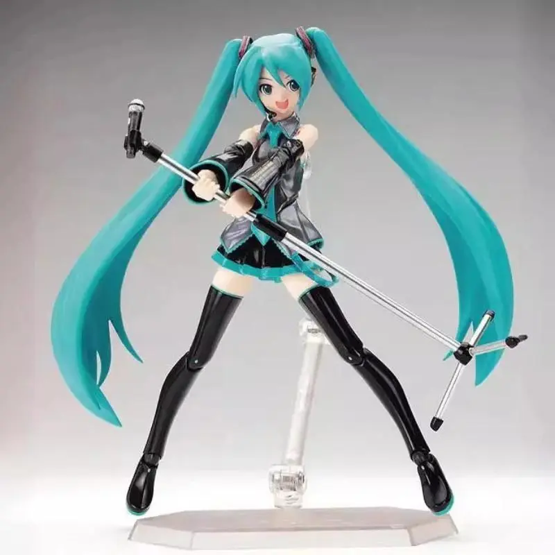 2026 New hot item Anime FIGMA Hatsune Miku Action Figures Movable Joints Contain The Props Desktop Decoration Collection PVC Model Toys Gifts