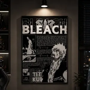Manga Wall Art, Ichigo Kurosaki Manga Poster, Must-Have for Bleach Enthusiasts, Anime Wall Art, Manga Wall Decor, Gaming Room Decor, Otaku Room Decor, Anime Fan Gift, Aesthetic Room Decor