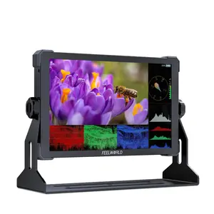 FEELWORLD T10 Touchscreen 10.1inch 1920x1200 Camera Filed DSLR HDMI Monitor Camera External Monitor with 3D LUT HDMI Ouput F970 Power Plate