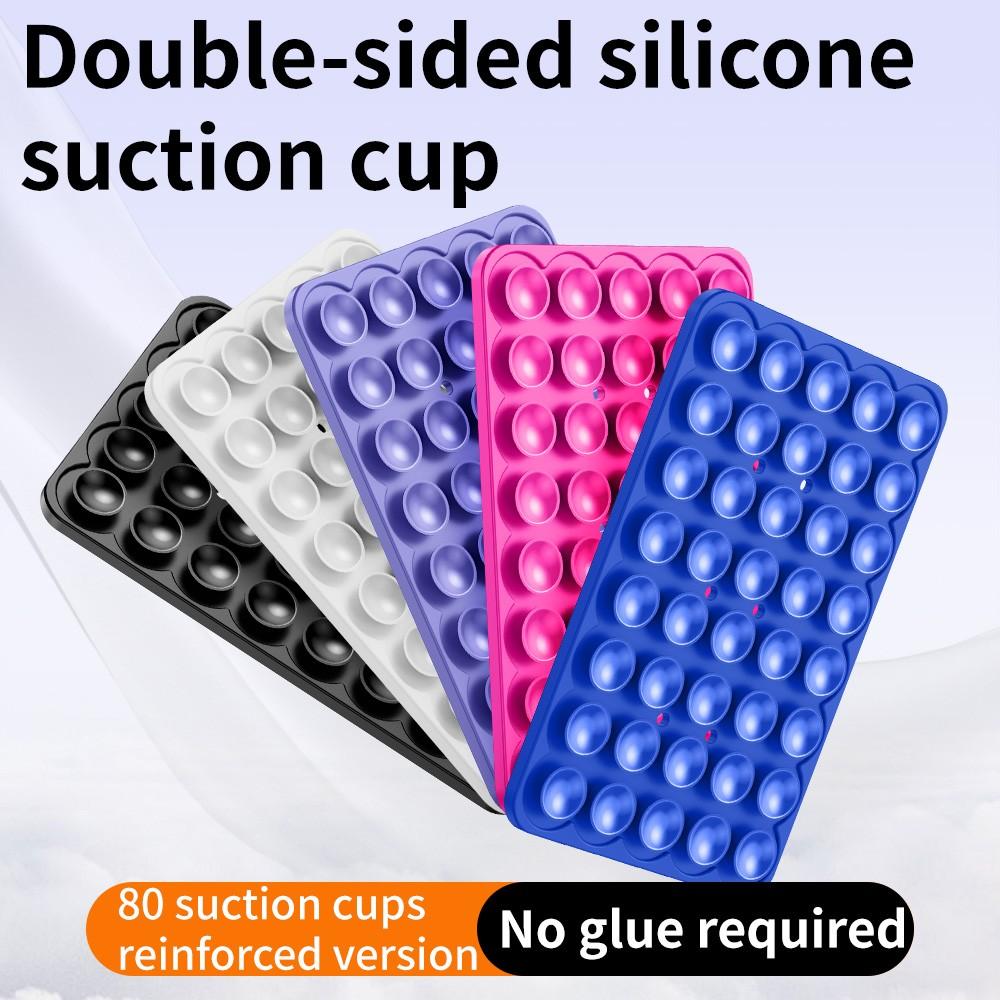 Silicone Suction Cup Double-Sided Holder for iPhone & Android, Strong Grip for Selfies & Videos, Non-Slip, Protective Smartphone Accessory