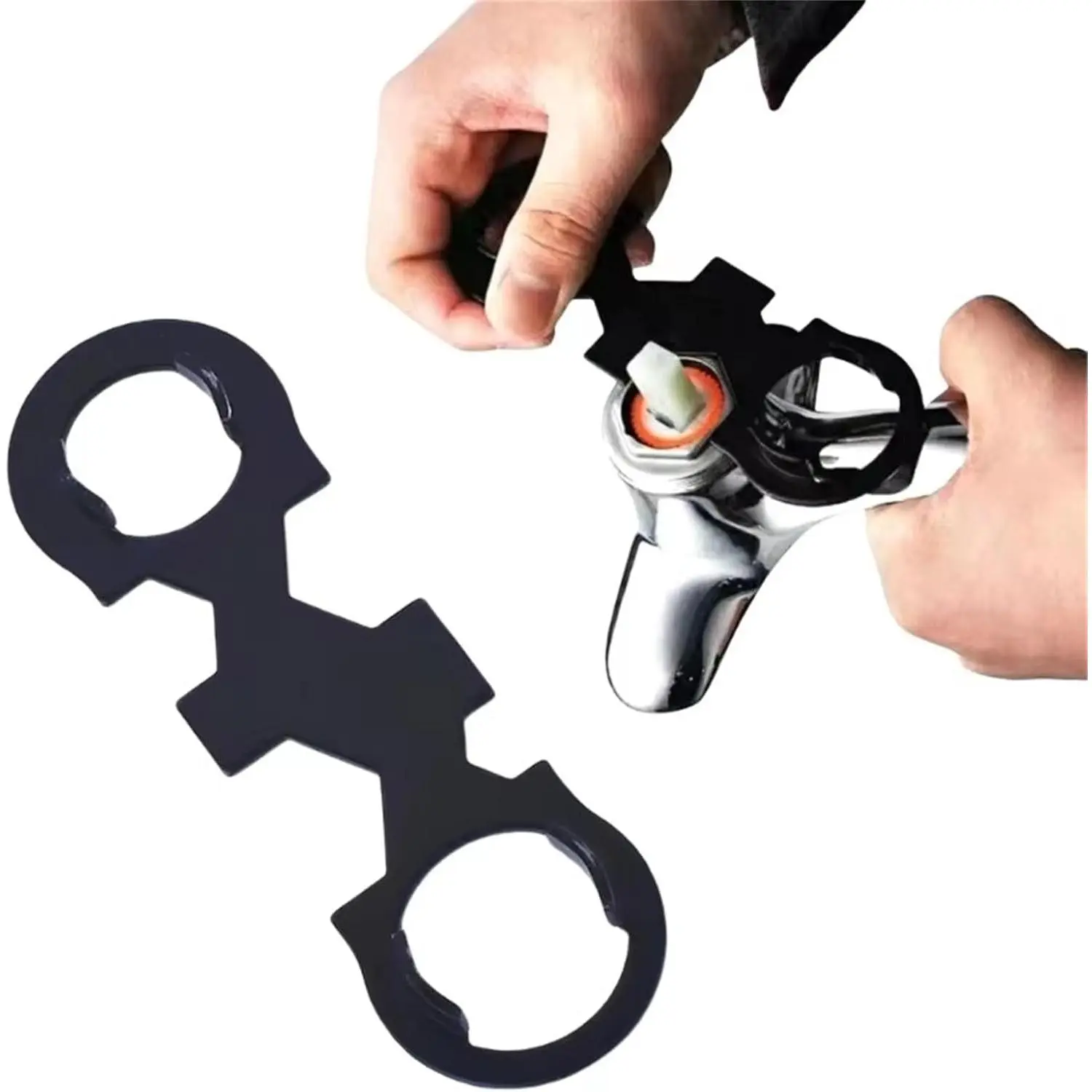 Multifunctional Sink Wrench, Faucet Wrench For Tight Spaces,  Plumbing Wrench, Bathroom Basin Wrench Faucet Nut