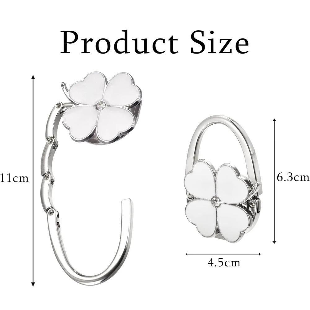 Clover Foldable Purse Hook for Table | Portable Handbag Holder, Keeps Bag Clean & Secure Anywhere