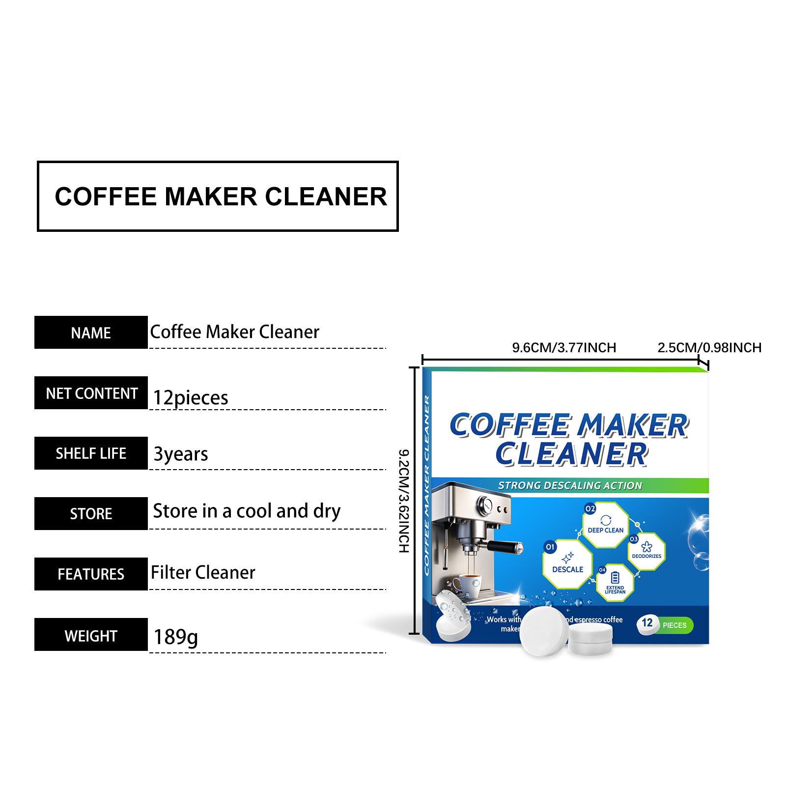 AMZ Coffee Machine Cleaning Tablets: Daily Gentle Cleaning Of Stains And Scale. Portable And Universal Coffee Machine Cleaning And Care Tablets