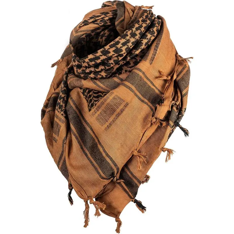 Outdoor sports Tactical Shemagh - Authentic Keffiyeh 100% Cotton for your Camping, Hiking and Backpacking Gear