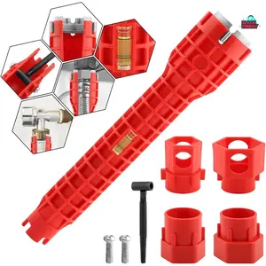 14-in-1 Faucet and Sink Installer,Faucet and Sink Wrench, Multi-functional Wrench for Toilet, Sink, Bathroom, Kitchen Plumbing Installation and Repairs