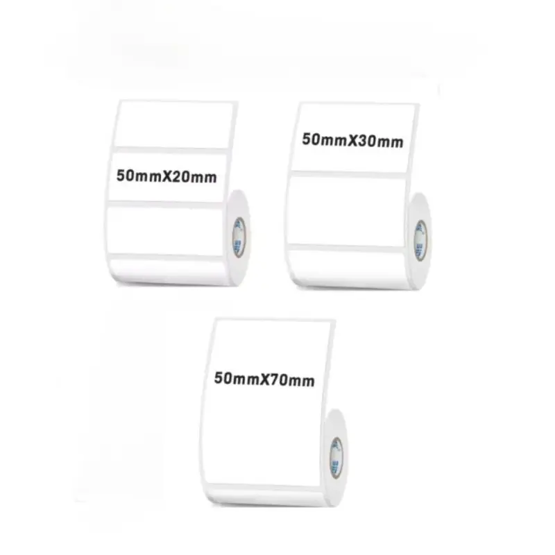 50mm Wide Thermal Label Paper, Waterproof Self-Adhesive Labels, Clothing Price Tags, Suitable for Printers, Durable & Easy to Use