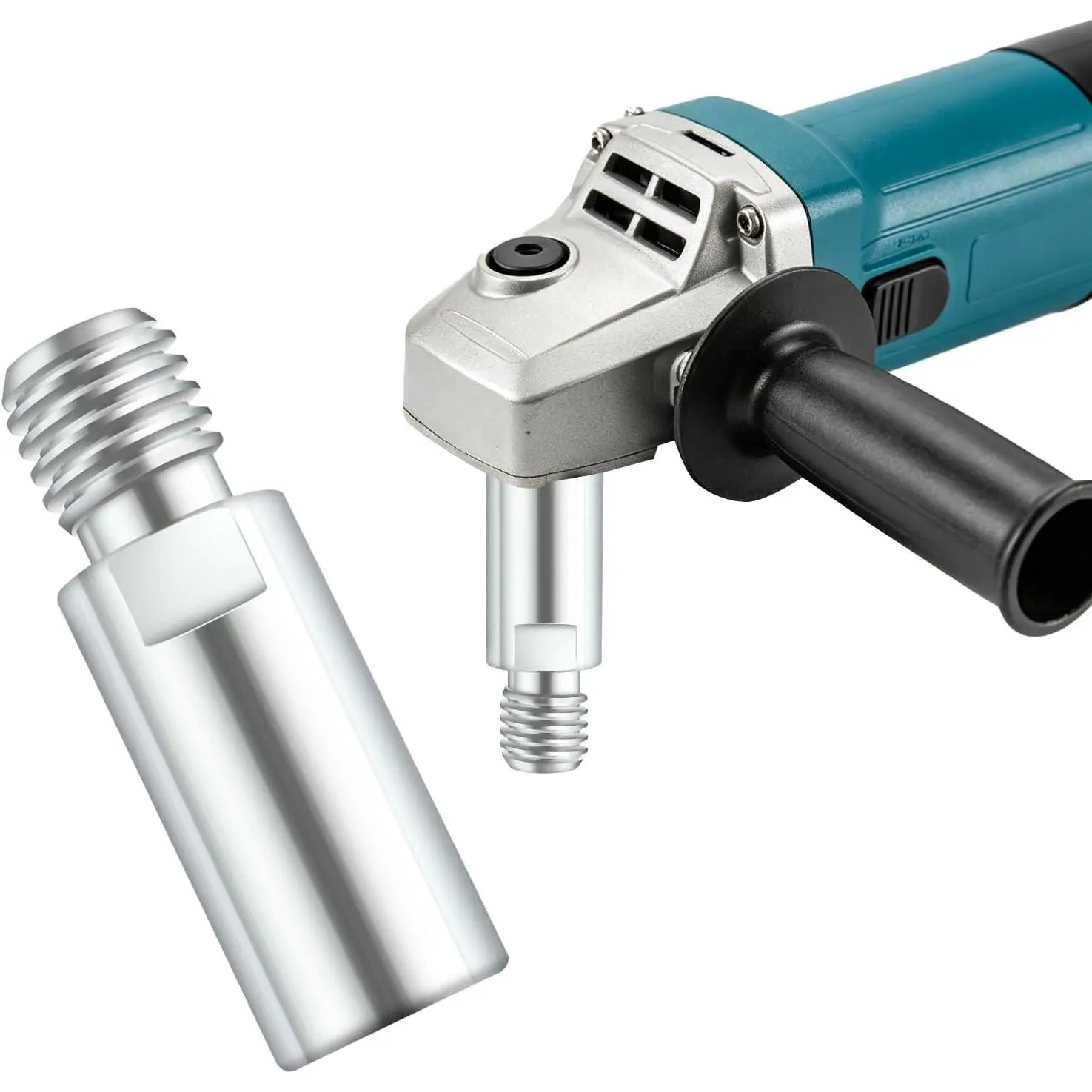 Durable 5/8"-11 Threaded End Steel Extension Rod, 5/8 in Arbor Extension Adapter for Angle Grinders & Polishers, Professional Power Tool Accessory (Millimeter-Compatible)