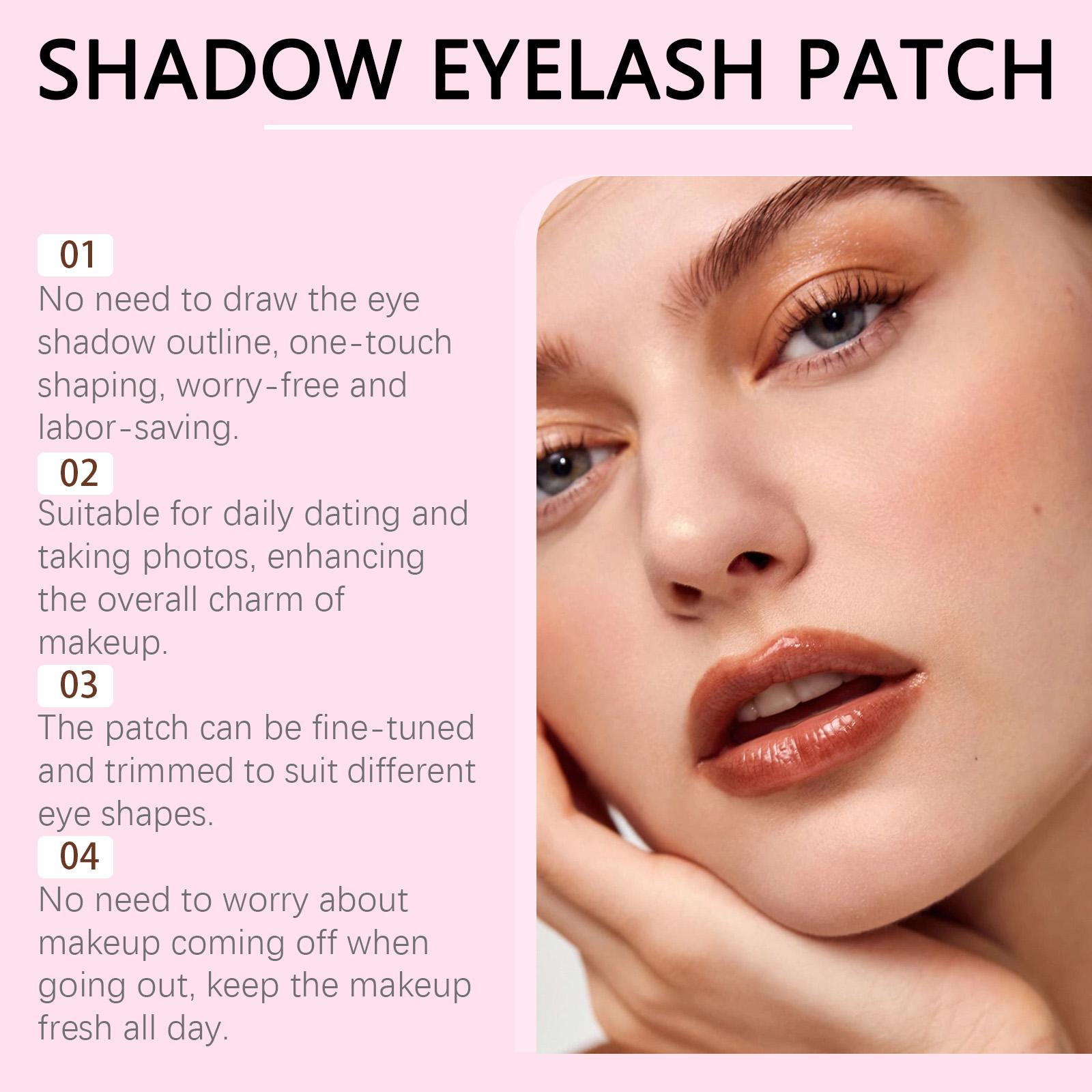 zephoco Women's Eyeshadow Eyelash Stickers Portable Eye Makeup Stickers for Lazy People