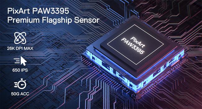 Redragon M916 PRO 3-Mode Wireless Gaming Mouse, 49G Ultra-Light 26K DPI Gamer Mouse w/Ergonomic Natural Grip Build, Full Programmable Buttons, Software Supports DIY Keybinds & DPI