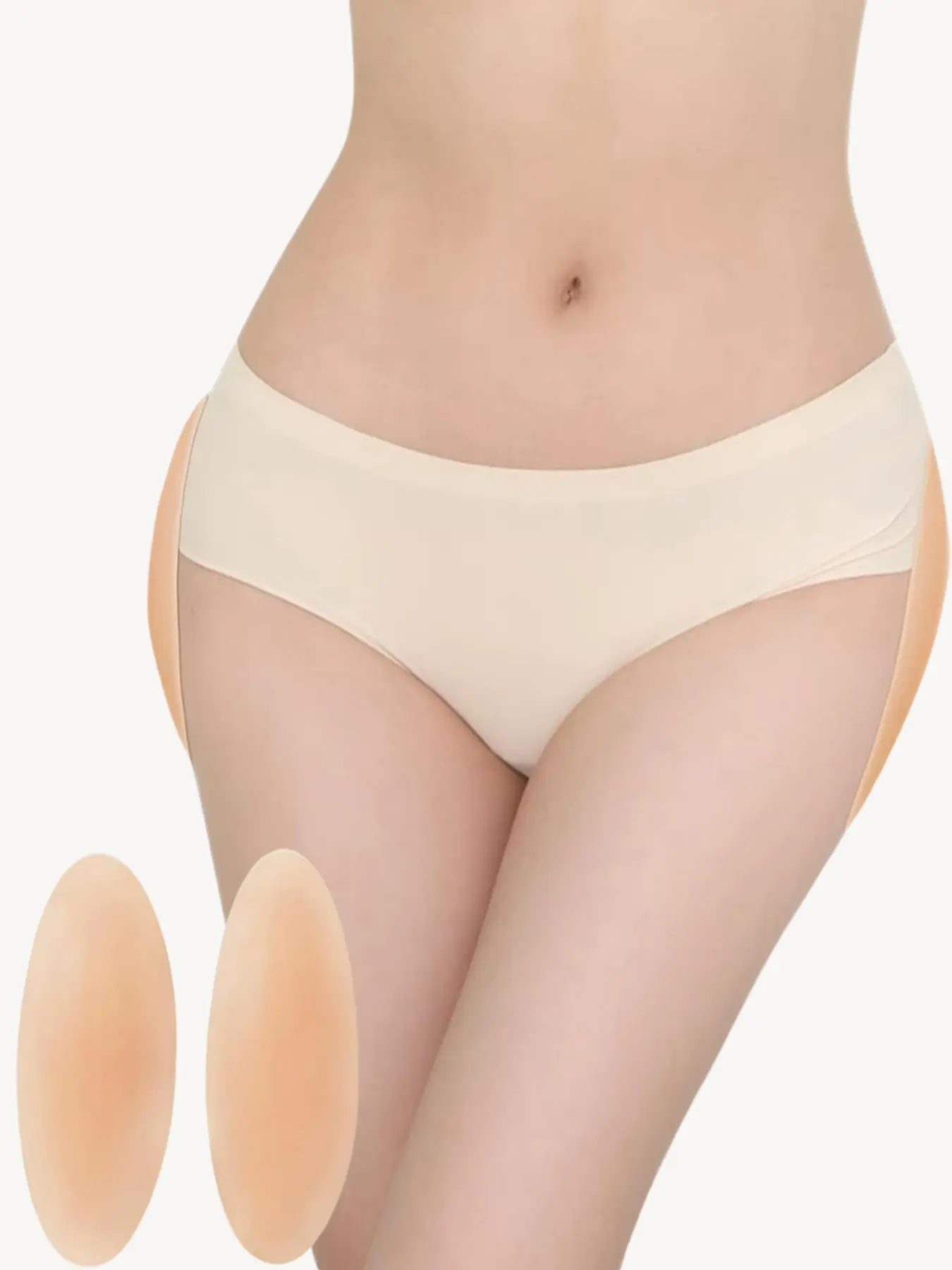 1 Pair Invisible Silicone Calf Pads, Self-Adhesive Reusable Jelly-Soft Leg Shapers, Natural Curve Correction for Straight Legs, Seamless Body Contour Stickers for Tight Pants, Yoga Wear, Daily Outfits, Plus Size Shapewear for Women