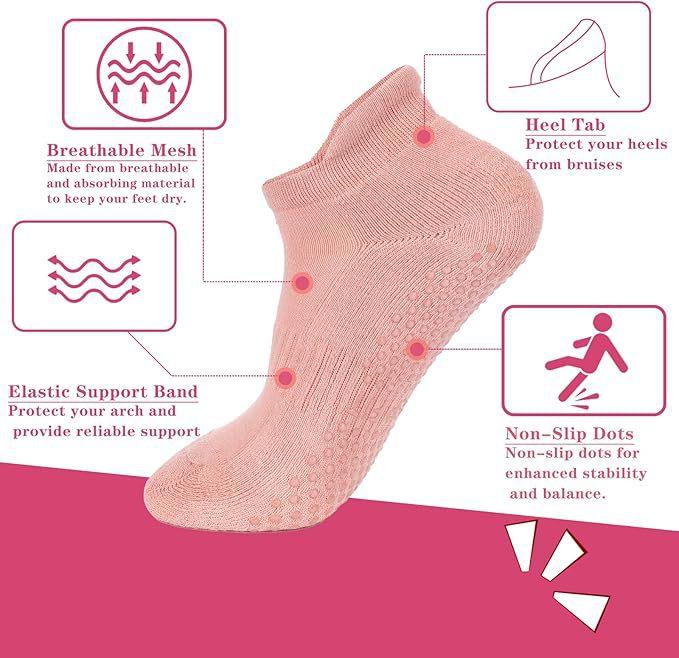 Yoga socks non-slip dispensing indoor fitness Pilates socks women's mesh sports socks cotton socks