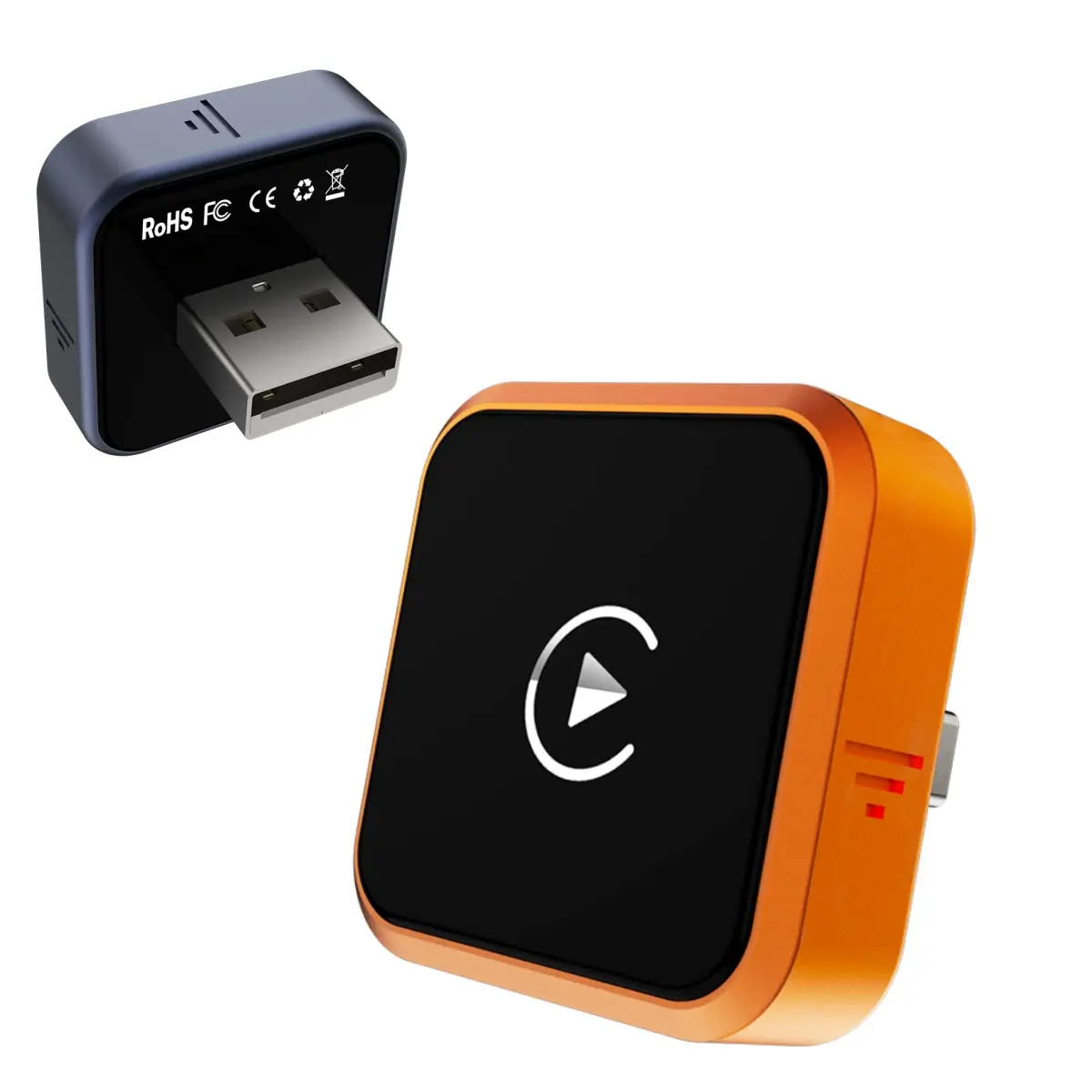 2-in-1 Wireless CarPlay Adapter for iPhone & Android Auto, Plug and Play Wired to Wireless Dongle with Fast Auto-Connect Fast Auto-Connect, No Delay, Compact Design