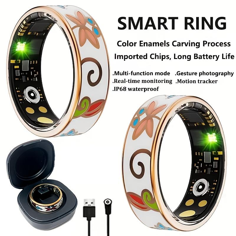 The Upgraded Smart Bracelet Is Suitable for Both Men And Women. It Comes with A Ringshaped Charging Case And Is Compatible with Smartphones. It Supports Counting Steps, Distance, Calories And Motion Monitoring, And Has An IP68 Water Resistance Rating