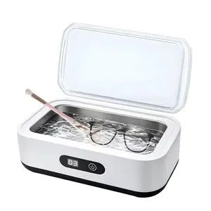 Us Plug Ultrasonic Cleaner, 304 Stainless Steel Tank, Ideal for Glasses, Watches, Dentures, Coins, Makeup Tools, Home & Travel Use, Cleaning Tool