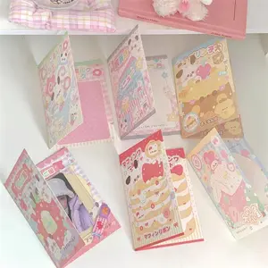 10PCS Korean Ins Fashion Cute Kpop 3-inch Photo Card Back Card Foldable Card Holder Fix Decor Paper Board DIY Packing Material