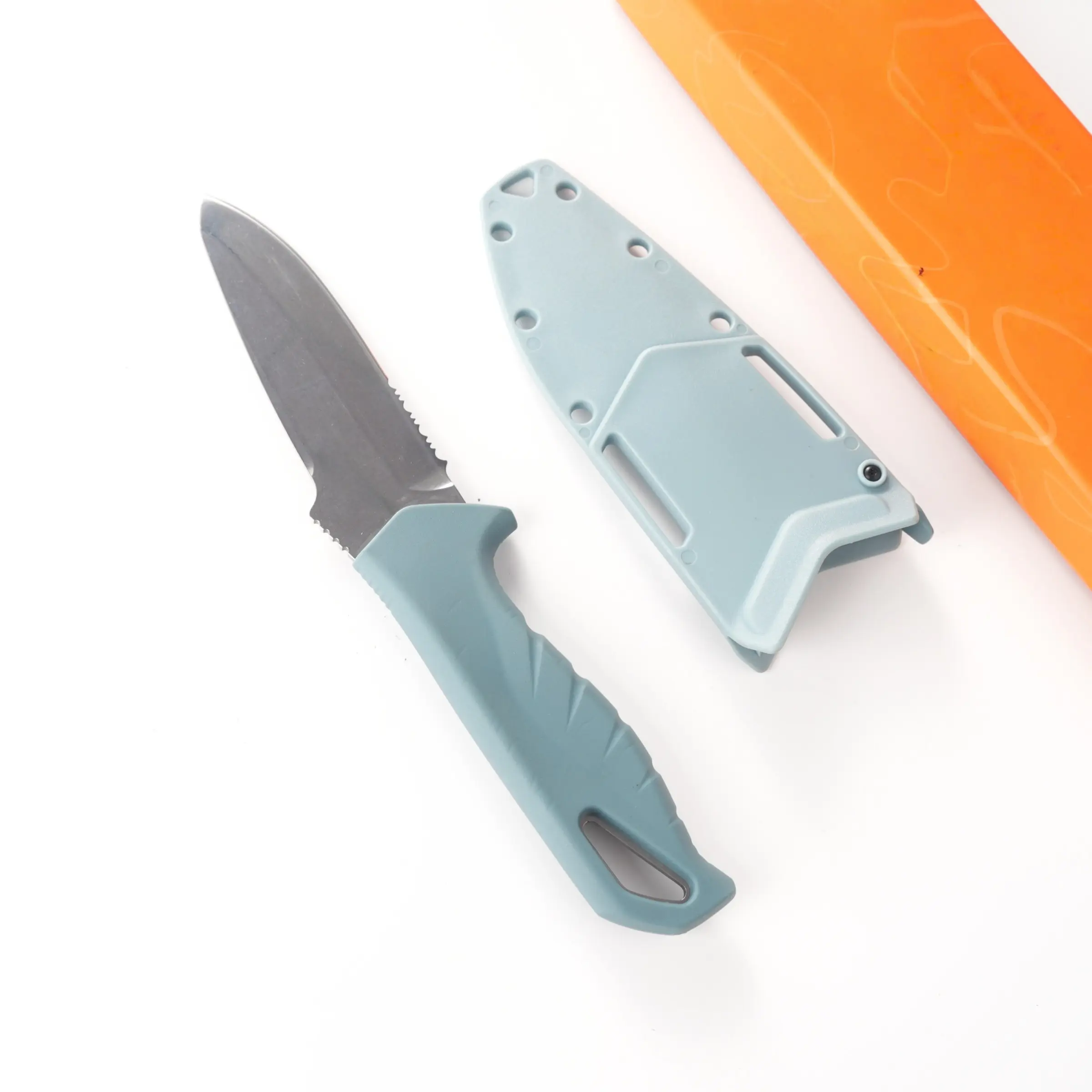 1pc 18040 Straight Knife with Sheath, High Hardness Blade, Stainless Steel Blade, Multi-Functional, Ideal for Picnics, Camping, Hiking, Durable and Lightweight, Men's Gift