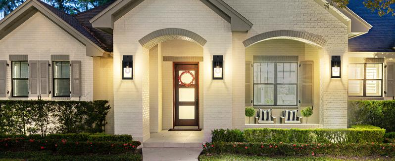 2-Pack Upgraded Motion Sensor Outdoor Wall Lights, Dusk to Dawn Porch Lights Outdoor Wall Sconce Lanterns, 3 Lighting Modes Exterior Lighting Fixtures, Black Outside Lights for House Front Door Garage(Bulbs Are Not Included))