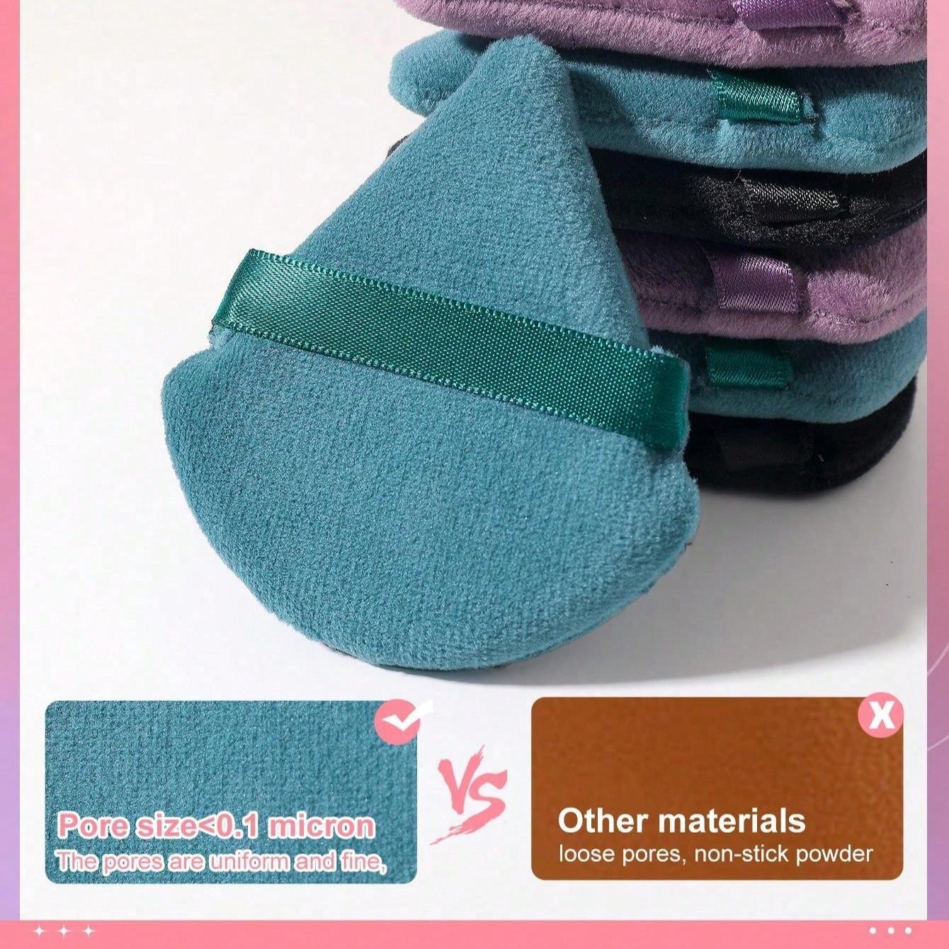 Soft Triangle Makeup Sponges Set, 5/10/15/20/25pcs Cosmetic Puffs Powder Puff for Face Application, Ideal for Flawless Foundation Coverage