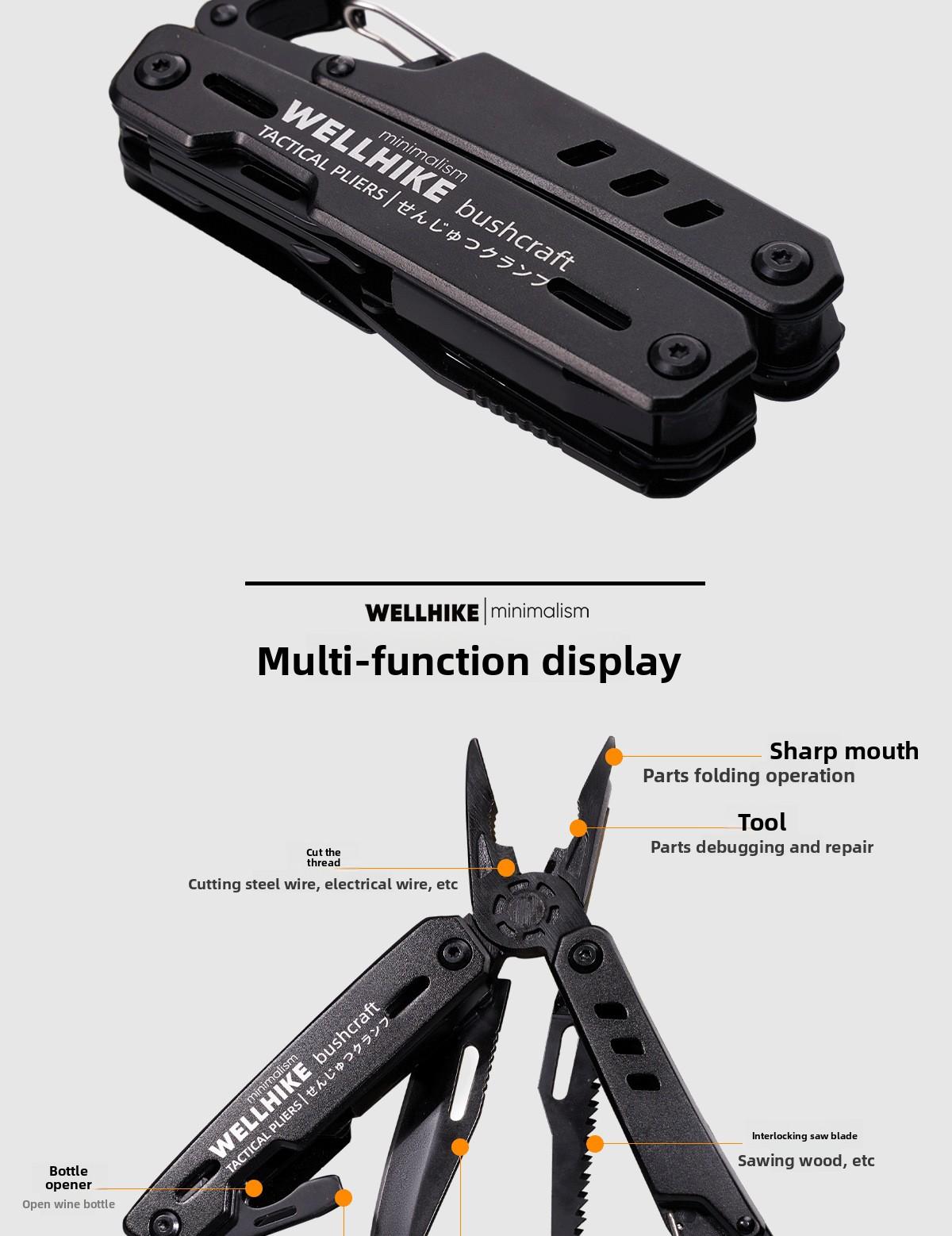 Tactical tool pliers Multifunctional tactical pliers Outdoor camping Vehicle pliers Screwdriver BC style EDC pliers