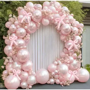 Balloon Double Stuffed  Balloons Garland Pastel Light  Arch Kit Pale Long Balloons Different Size for Birthday Wedding  Shower Anniversary Decoration