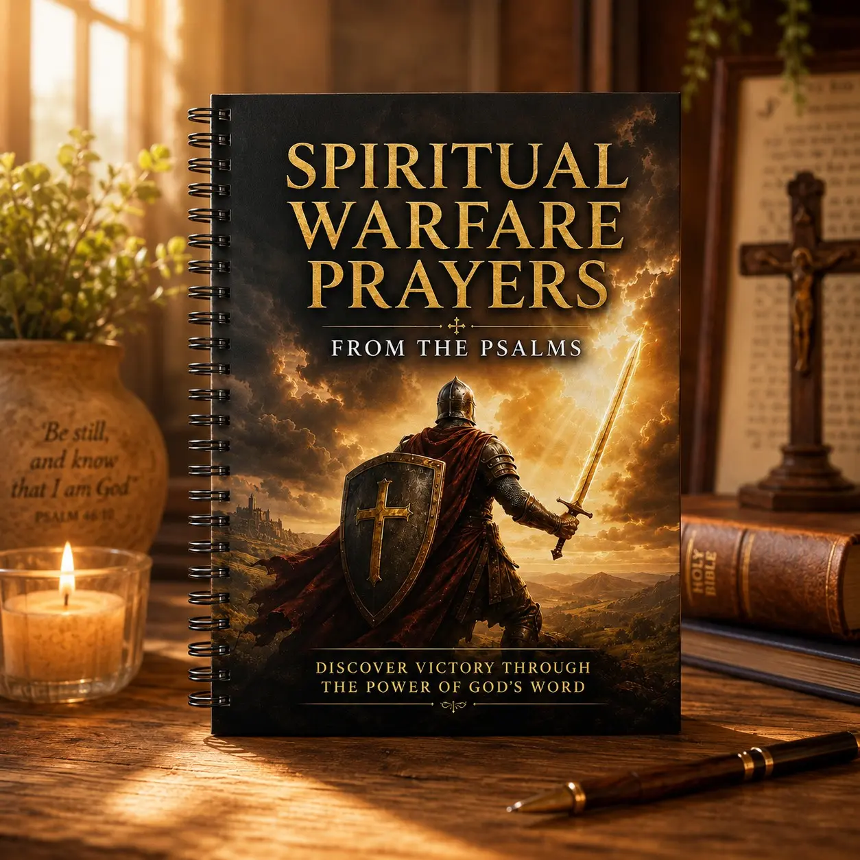 Psalm Spiritual Warfare Prayer Manual, Faith Protection and Strength Prayer Journal, Daily Devotion and Bible Study Guide