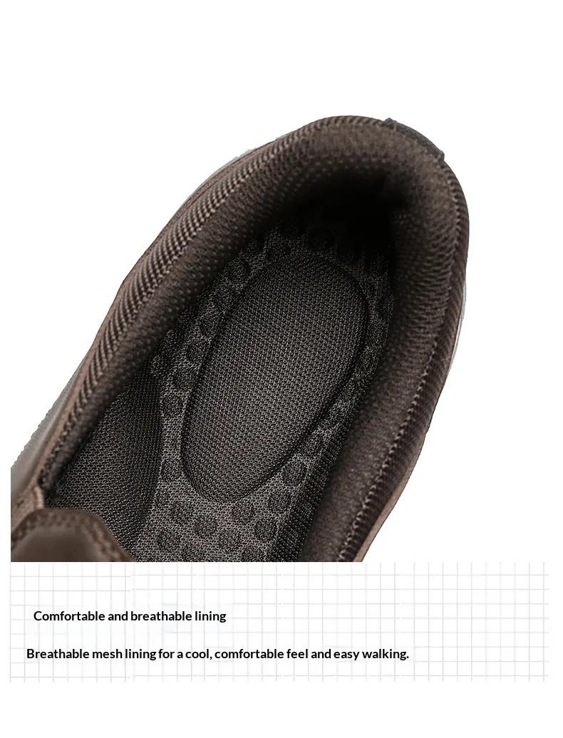 BIGWIG Men's Slip-On Athletic Shoes, Outdoor Hiking Shoes, lightweight and flexible, suitable for casual wear, walking, and outdoor activities, classic athletic hiking shoes, comfortable slip-on design