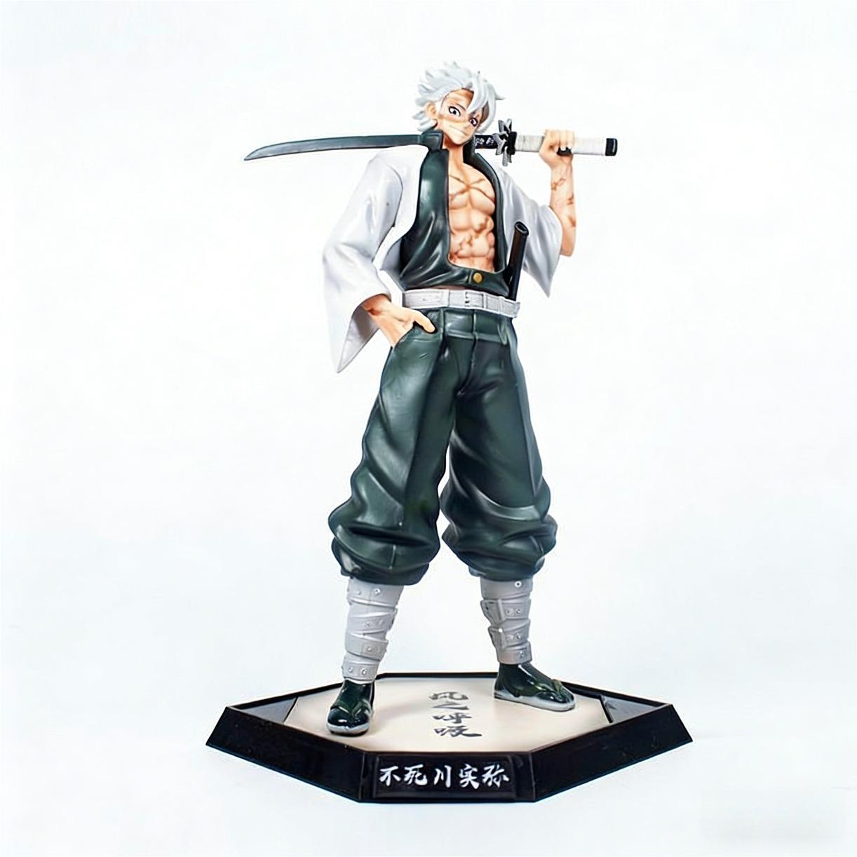 GK Demon Slayer Anime Action Figure Ghost King Muichiro Togata Pillar Statue 28cm Collectible Model Toy Perfect Gift Decoration Birthday Present Desktop Decor Demonslayer MuichiroTokito AnimeFigure ViralProducts