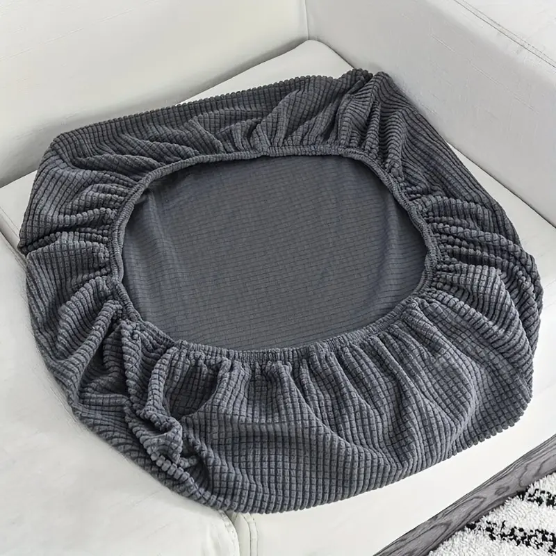 1pc Solid Color Sofa Cover, Sofa Protector, Dustproof Sofa Cover, Single Sofa Cover, Removable And Washable Elastic Sofa Cushion Cover, Sofa Couch Protector, Washable Sofa Slipcover