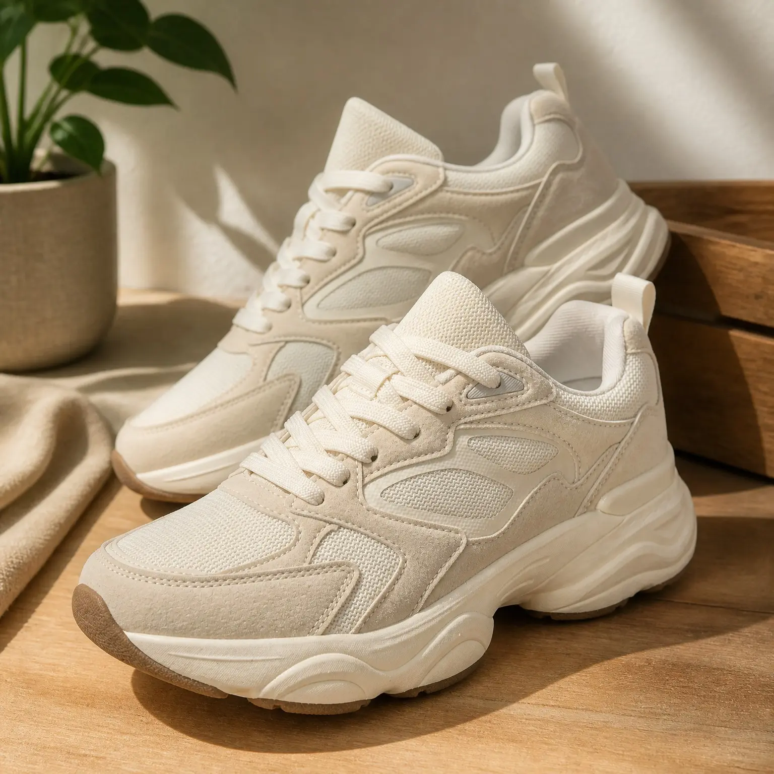Women's Fashion Chunky Sneakers Tennis Shoes for Gym Workout(Gift)