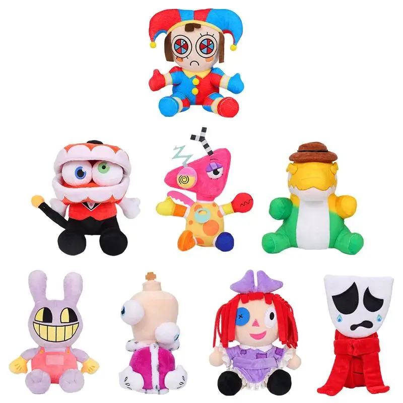 25cm The Amazing Digital Circus Gummigoo Plush Toy Digital Circus 2 Gangle Zooble Caine Jax Ponmi Pomny Clown Hare Jackson