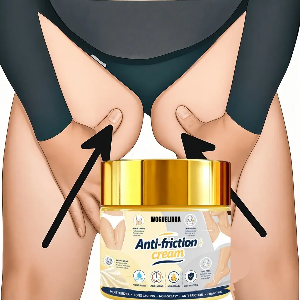 Anti-Friction Hydrating Body Cream with Moisturizing Ingredients, Ideal for Dry and Sensitive Skin, Suitable for Friction Areas Like Chest and Thighs