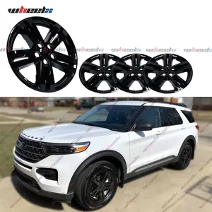 For 2020-2024 Ford Explorer XLT| 4-Piece 18-Inch Gloss Black Wheel Covers| Fade Resistant, Car Wash Safe, Easy to Install & Lightweight🔥#Valentines Gift#FordExplorerXLT#WheelCovers