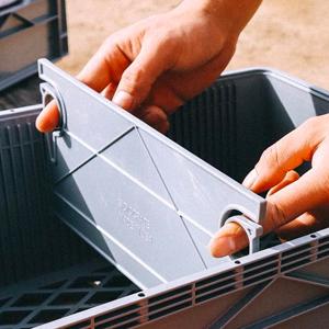 CRATE Starter Pack - Two Full Size and One Half Size SidioCrate, Stackable Outdoor Organizer Storage Bins with Clear Lid and Dividers - Black CRATE Starter Pack - Two Full Size and One Half Size SidioCrate, Stackable Outdoor Organizer Storage Bins with Clear Lid and Dividers - Black