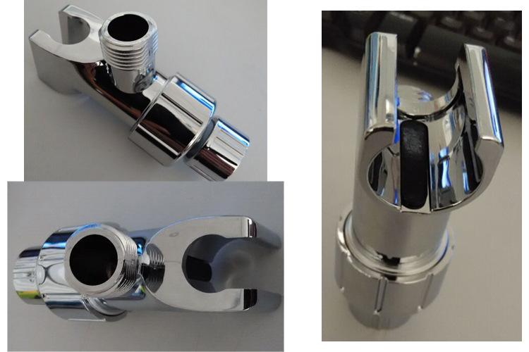 Bathroom 3-Way Diverter Socket - Faucet, Overhead Shower, and Shower Arm 3-Way Splitter & Mounting Adapter