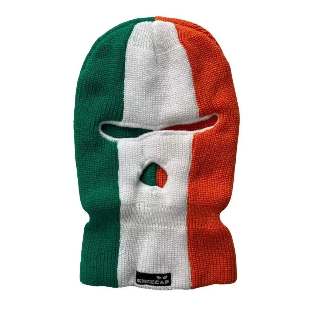 Irish Flag Kneecap Balaclava Winter Warm Three-Hole Ireland Face Mask Men Women Cycling Windproof Face Protection Beanie Hat
