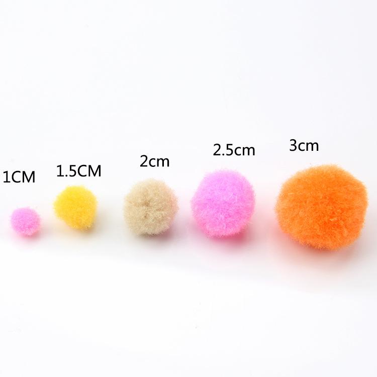 Polypropylene small package of 100 pom-pom children's handmade color