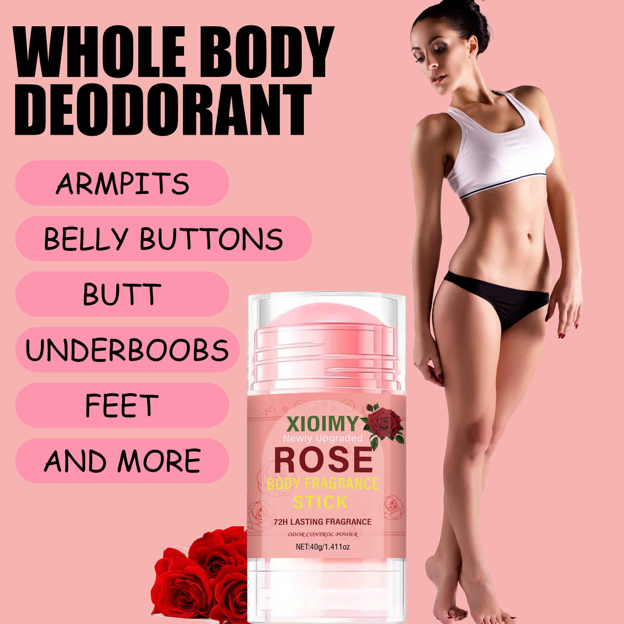 Rose Scented Deodorant Stick, Long Lasting Fragrance Deodorant, Body Care Product for Underarm, Body, Private Parts, Persistent Body Odor, Body Odor Remover, Body Care Product, Cosmetic