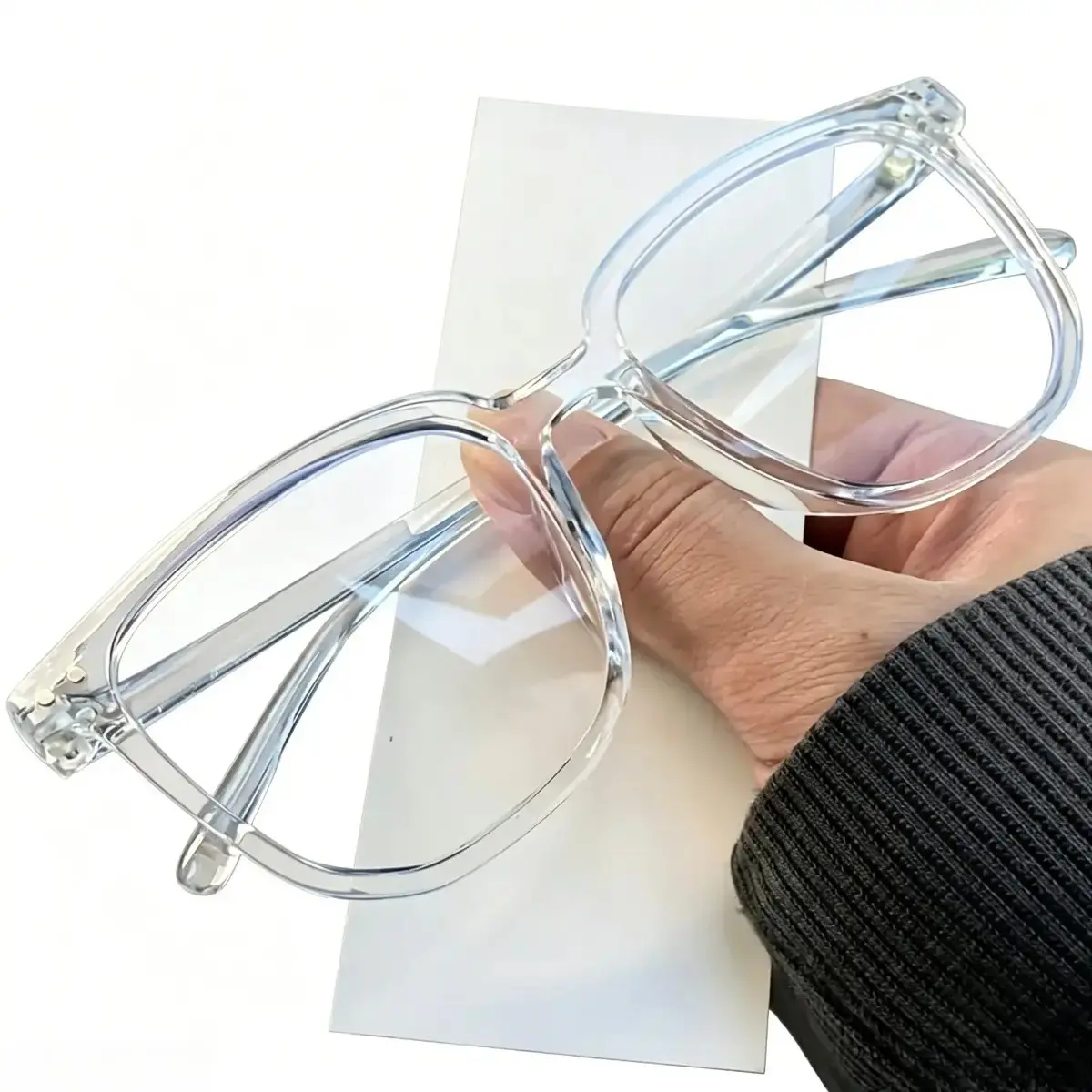 Oval Shape Blue Light Blocking Eyeglasses - 1-Piece Non-Prescription Adult Regular Frame Eyewear, Eye Fatigue Reduction Shell Accessory for Computer Gaming, Daily Wear