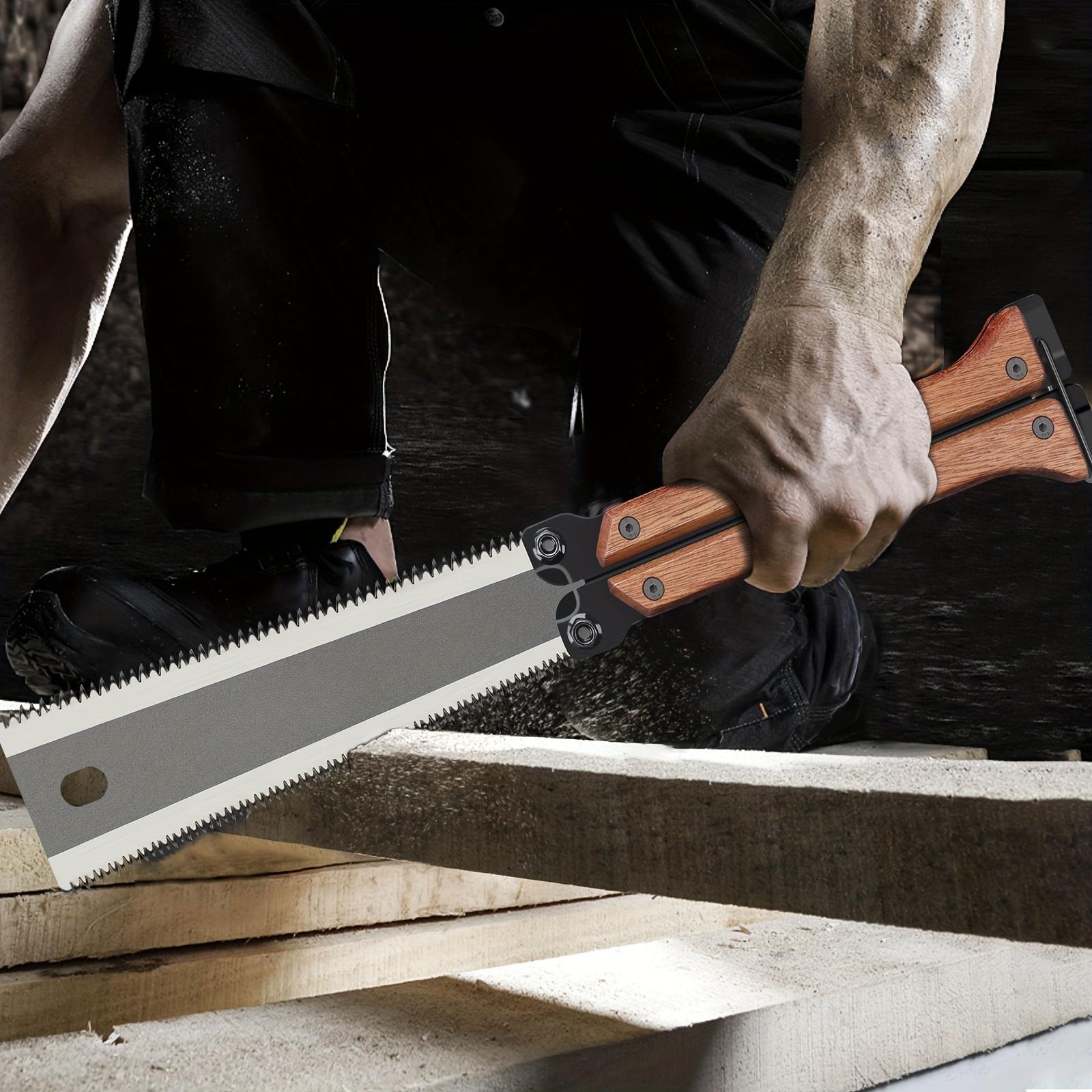 Folding Saw SK5 Steel Heavy Duty Pocket Garden Saw Japanese Flush Cut Trim Saw for Woodworking Hand Tools with Sharp Blade and Ergonomic Cutting Handle