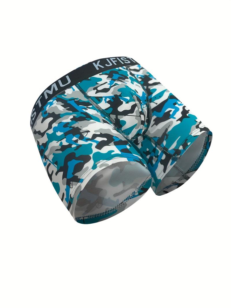 KJFISTMU 16-piece Men's Boxer Briefs Set Elastic Boxer Briefs with Bold Pattern Prints (Tie-Dye, Floral, Faces) - Shrink-Resistant Underwear - Suitable for Daily and Special Occasions - Great Value Pack, Vibrant Patterns, High-Elastic Fabric Mixed Color