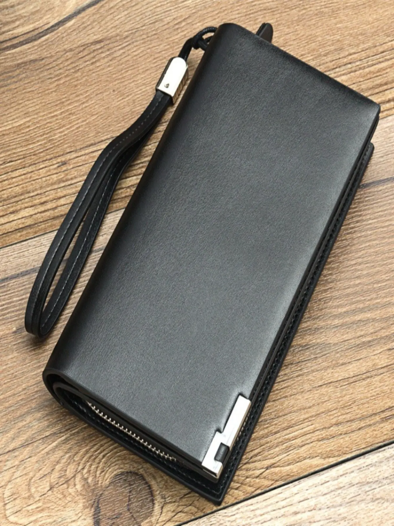 2026 New Large Capacity Business Men's Wallet, Zipper Multi-Function Handheld Bag, Long Leather Card Holder, Wholesale Wallet
