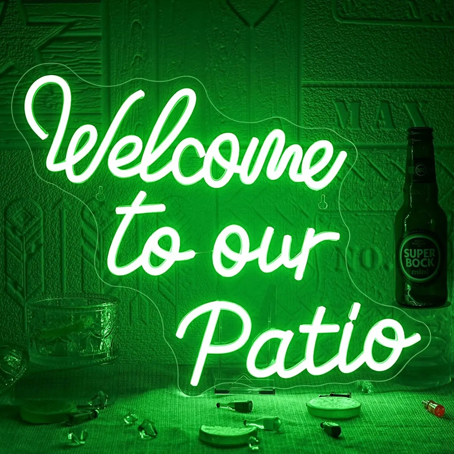 Neon Light LED Plant Lamp for Wall Decoration, Outdoor Lighting for Bar, Cafe, Business, Backyard, Terrace, Garden, Party Decor