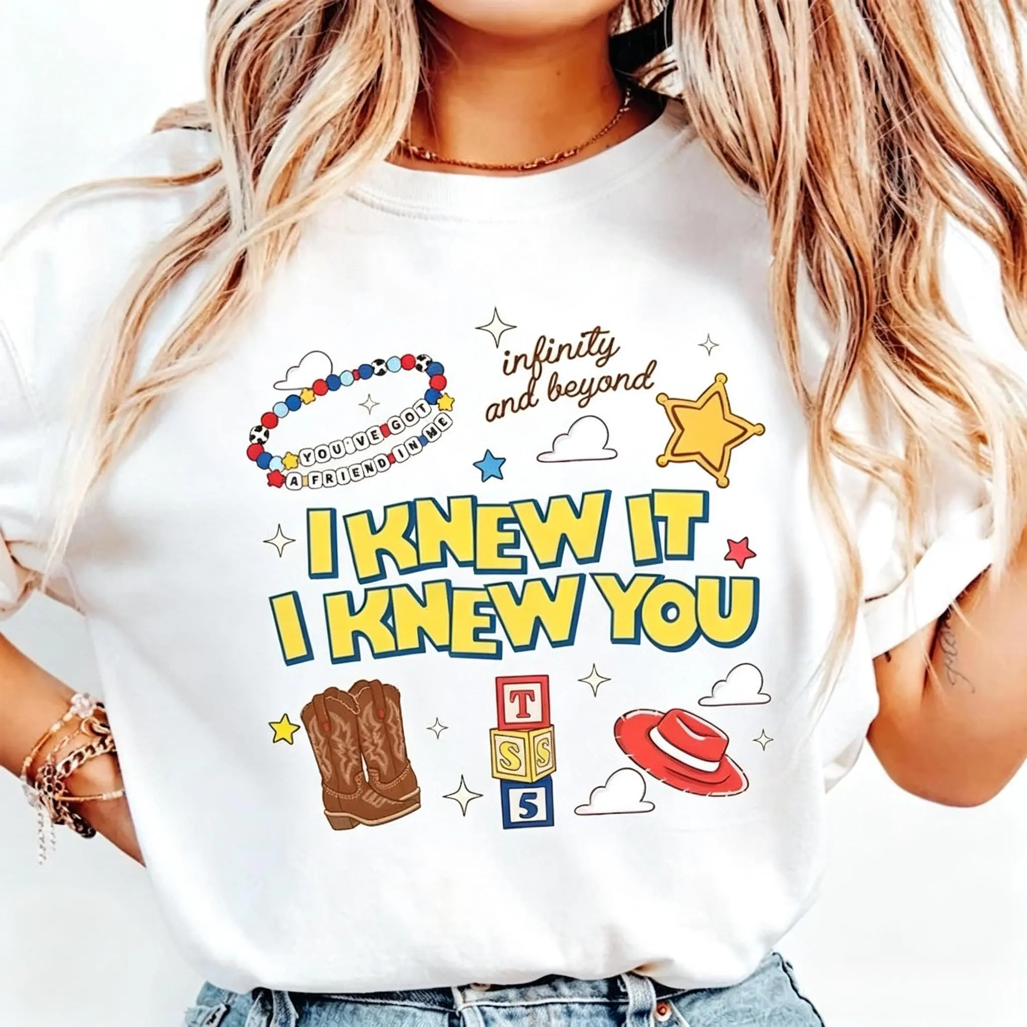 Retro I Knew It I Knew You Were Turning 5 Shirt, Swifts and Toy Story 5 Shirt, land Swifts Toy Story 5 Birthday,Toy Story Birthday tee