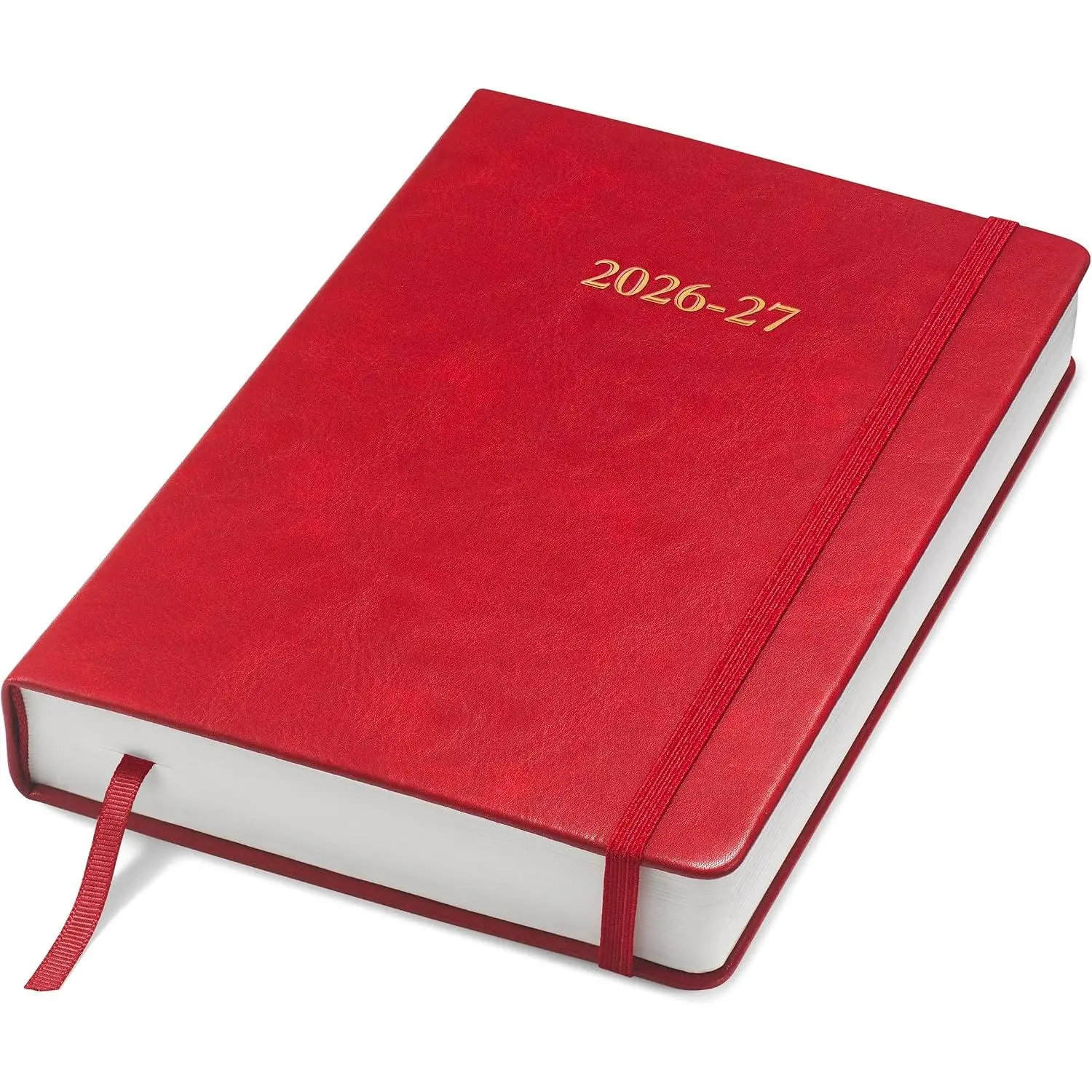 Executive 2026-27 Daily Journal Planner – Customization  – Mid-Year Academic Diary – July 2026 to June 2027 (Crimson, 8.5"×5.5")