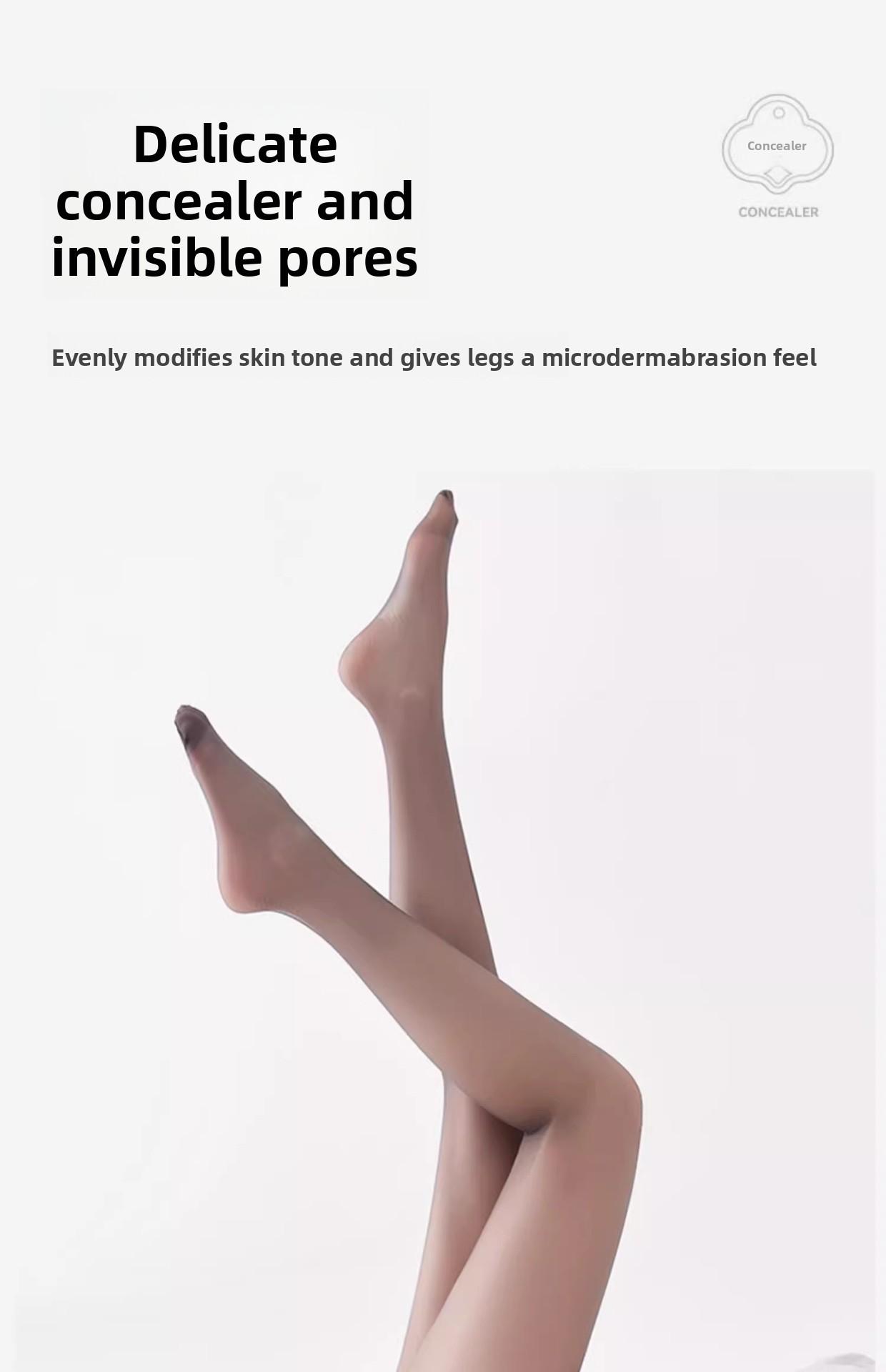 0D black silk stockings for women, summer thin style, sun-shielding and skin-beautifying, seamless and anti-run, ultra-thin summer style, sexy black stockings