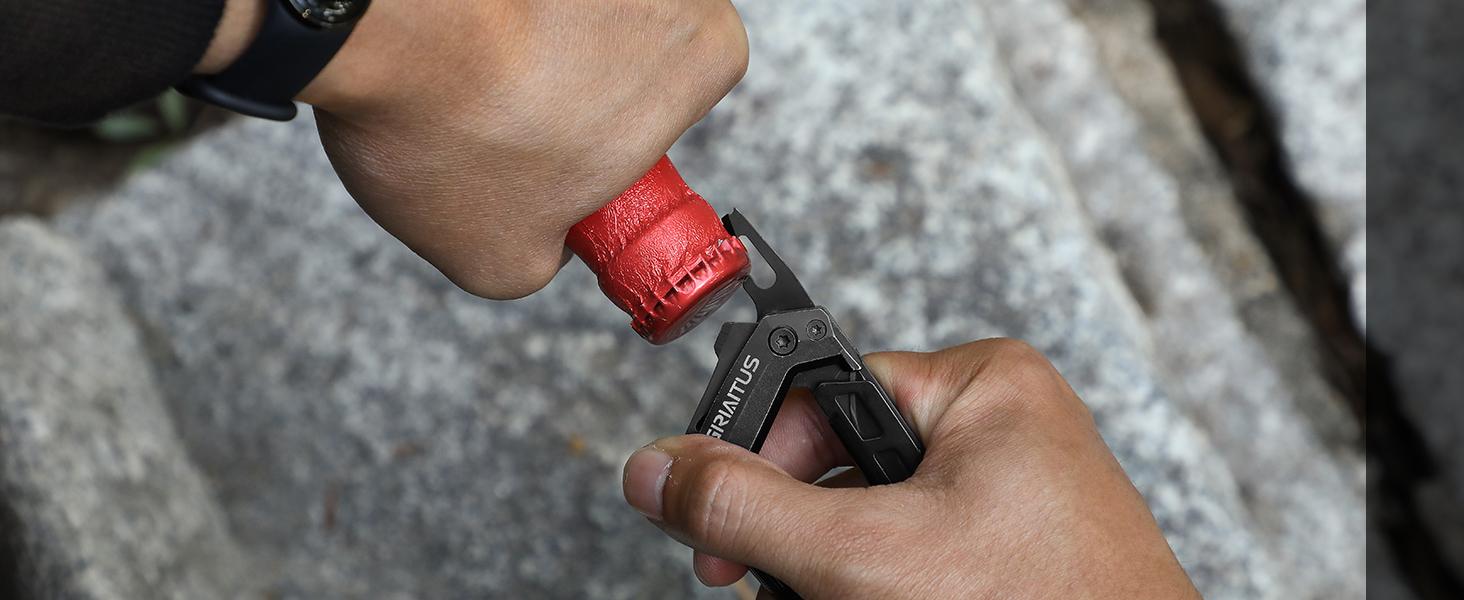 Carabiner Multitool 8-in-1 EDC With Pocket Knife, Serrated Knife, Rope Cutter, Screwdriver, Can Bottle Opener, Ruler, Survival Gear For Camping Climbing Hiking, Gifts For Men (Black) Carabiner Multitool 8-in-1 EDC With Pocket Knife, Serrated Knife, Rope Cutter, Screwdriver, Can Bottle Opener, Ruler, Survival Gear For Camping Climbing Hiking, Gifts For Men (Black)