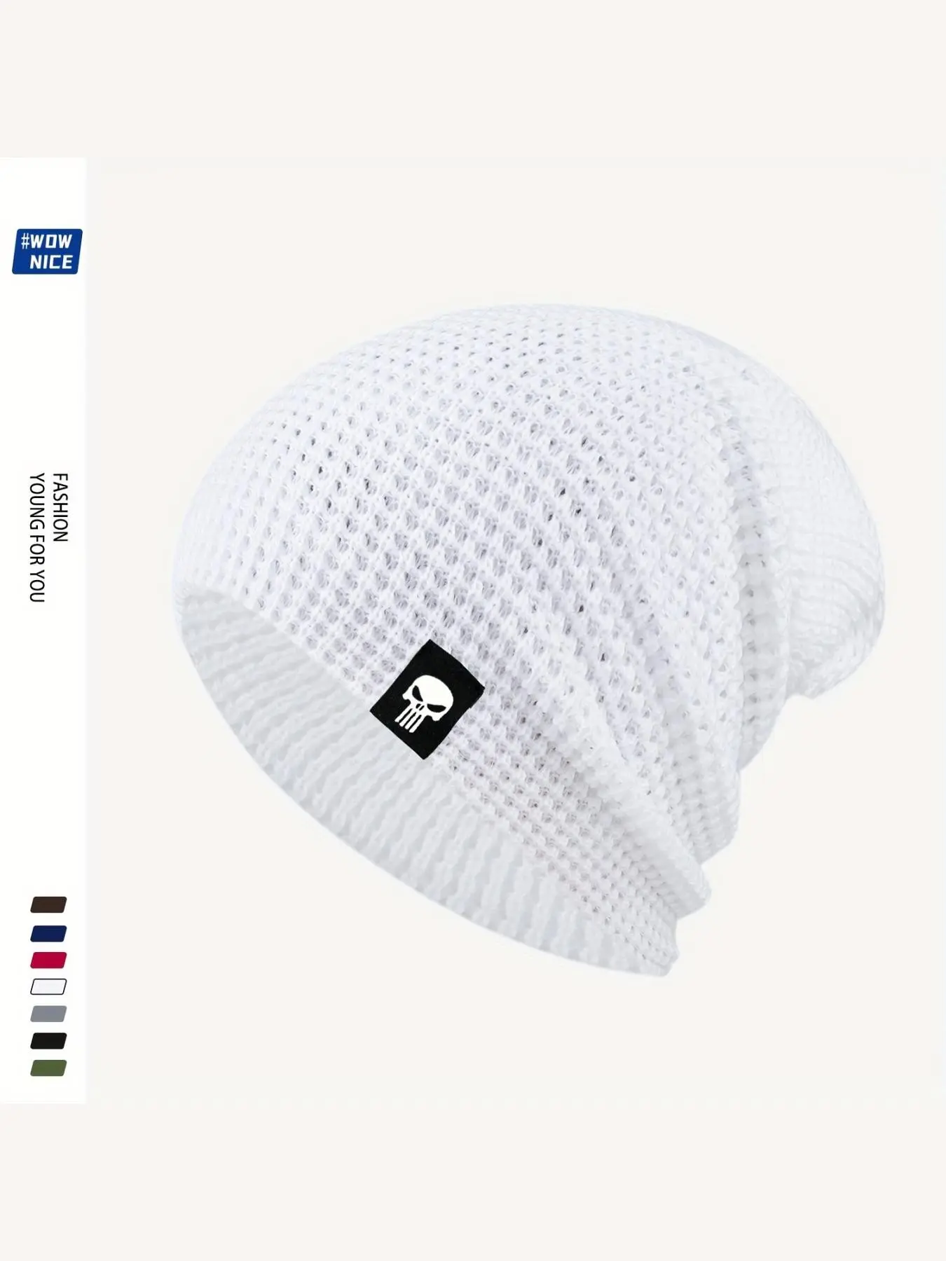 Unisex Winter Hat, Elastic Fit, Breathable Comfort, Solid Color Design, Ideal for Outdoor Activities & Casual Wear, Perfect Gift